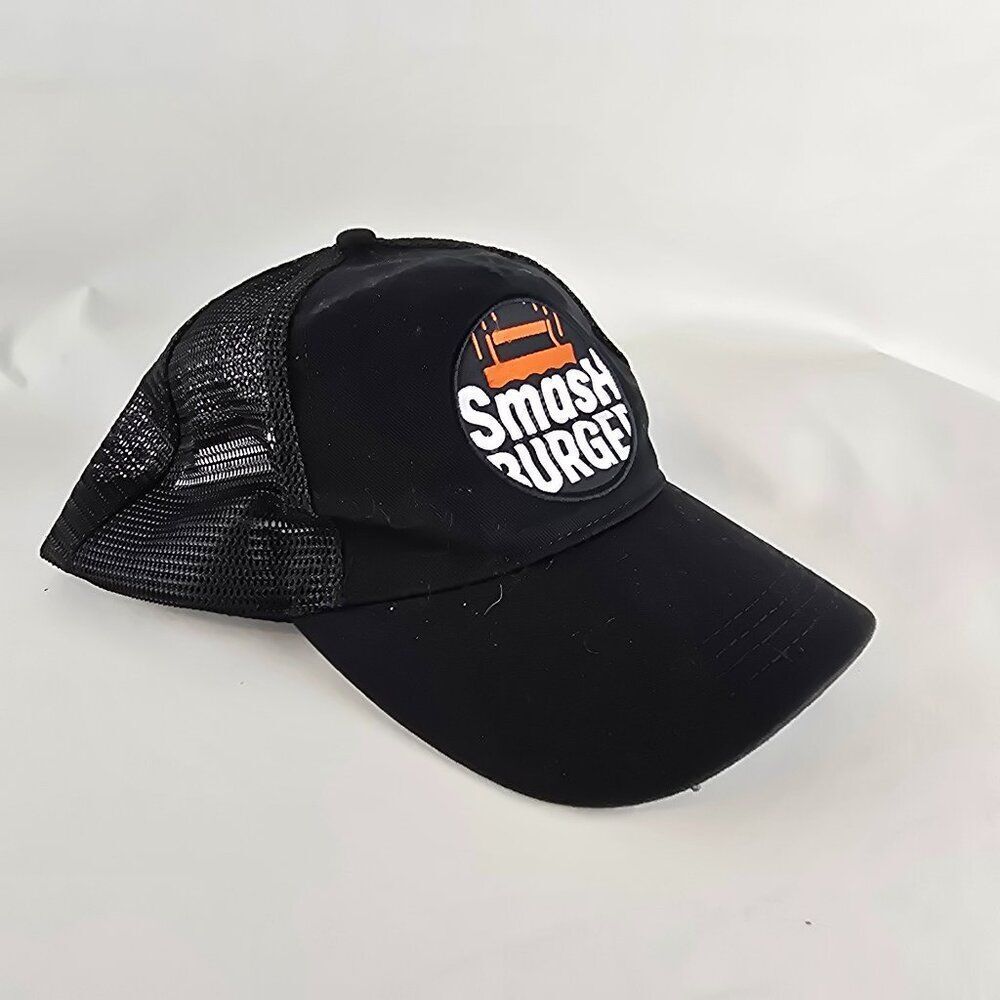 Smashburger Hat Mens Adjustable Snapback Cap Trucker Mesh Employee Uniform Cap